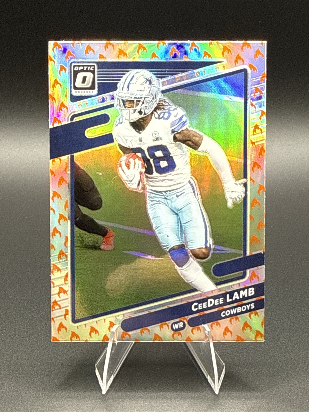 2021 Panini Donruss Optic - CeeDee Lamb #20 Fire Prizm 🔥