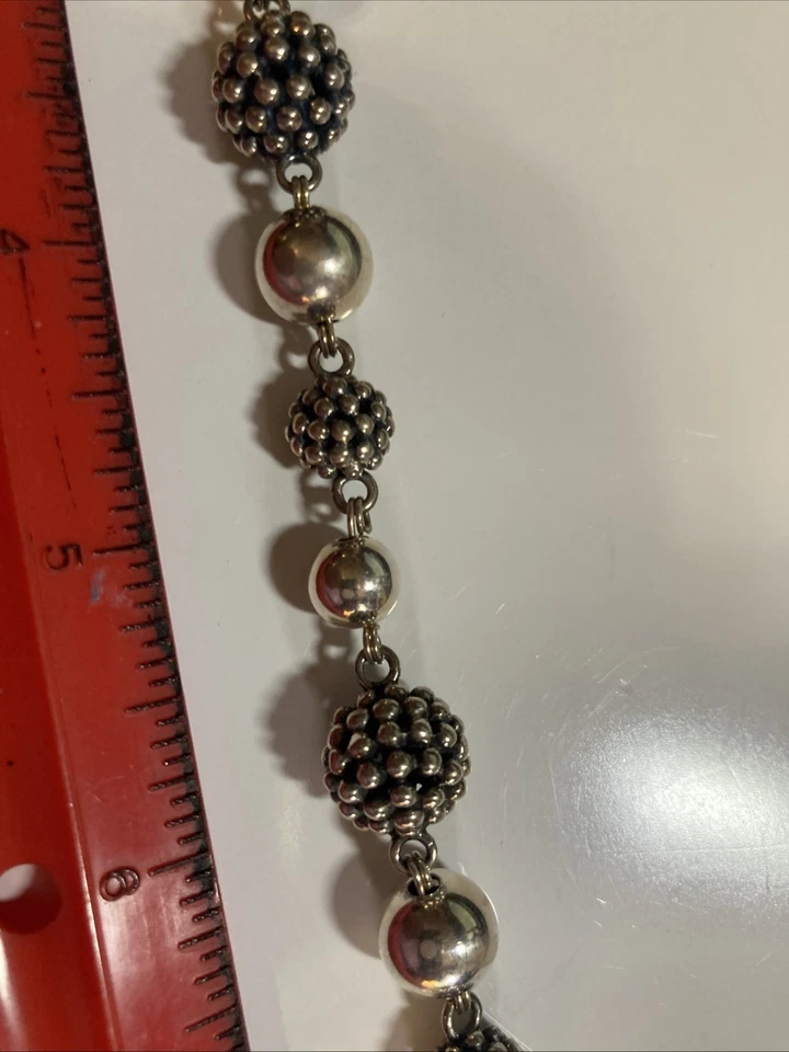 "Brazalete Michael Dawkins de plata de ley 925 con perlas de noche estrellada 8""" Foto 3 de 4