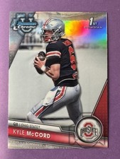 Topps 2023 Bowman University Chrome Kyle McCord Ohio State Rookie Refractor #101