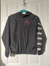 Air Jordan Jacket Boys Youth Med Years Fleece Lined Windbreaker Full Zip