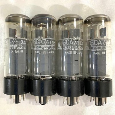 6CA7 EL34 Vacuum Tube 4-Pack High Quality Japan Made Used Audio