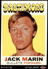 1971 Topps #112 Jack Marin Bullets (Wizards) Duke 7 - NM