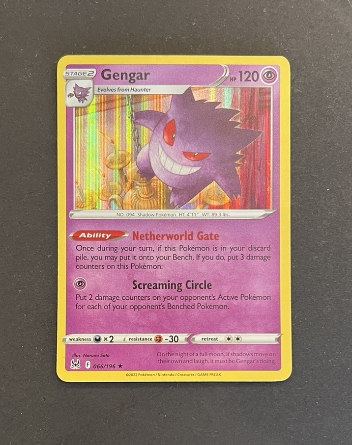 is gengar pokemon card rare ex 104/162 - Temporal Forces - 2 Set style setup or your main portfolio 12 Month Analysis: GENGAR Pokemon