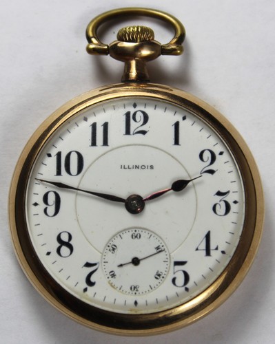 1915 Illinois Bunn Special 16s 21j Gold Filled Pocket Watch - Parts/Repair - Picture 1 of 5