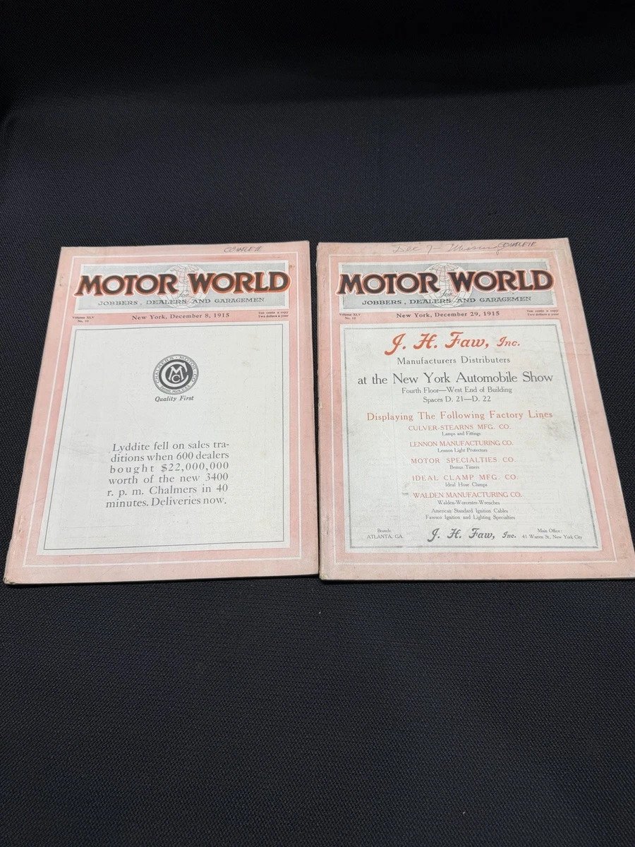 Automobile Magazines 1900-1939 for sale - eBay