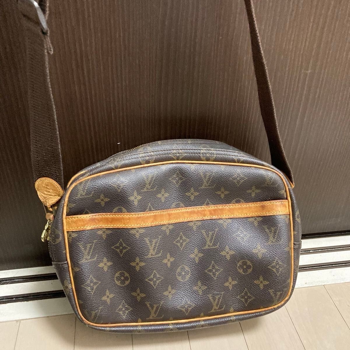 LOUIS VUITTON Monogram Reporter PM Shoulder Bag for Women Stylish Crossbody
