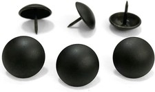 100PCS D19mm/0.75" Matt Black Upholstery Tacks Decorative Tacks for Sofa Couc...