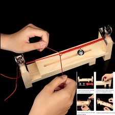 DIY Armband Webrahmen Holz Seil Flechtwerk Ha...