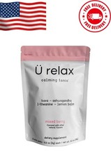 U Relax Calming Tonic 15 Packets MIXED BERRY Flavor Relax Calming Drink