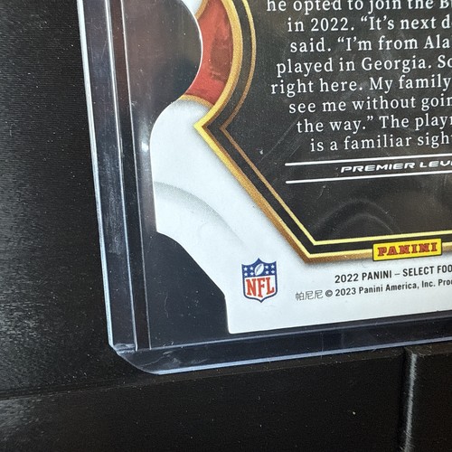 Julio Jones 2022 Panini Select #194 Black and Green Prizm Die Cut - Picture 9 of 10