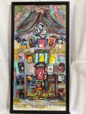 Anita Baldwin Original Broadway Theater Mixed Medias Acrylic Collage Painting