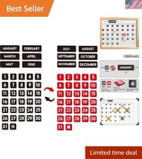Double-Sided Magnetic Numbers and for Dry Erase Calendar Whiteboard, Calenda...