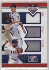 2017 USA Baseball Stars & Stripes Trios Materials Alex Faedo Hunter Greene 0i76