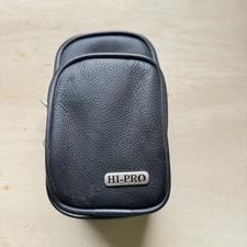 New Hi Pro Black Leather Digital Camera Case Accessories Bag Made in USA