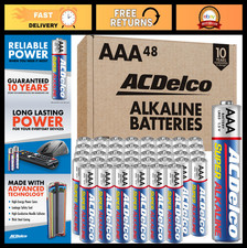 48-Count AAA Super Alkaline Batteries - Maximum Power, 10-Year Shelf Life, Reclo