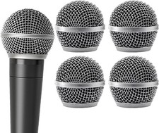 4 Pack SM58 Microphone Head Replacement Standard Size Grille Mic Replacement wit