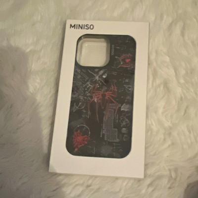 MINISO Schutzhülle Spider-Man Schwarz Handyhülle  iPhone 15 Pro Max