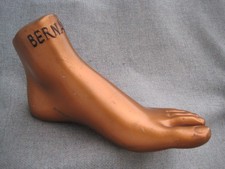 VTG PLASTIC FIBERGLASS FOOT SHOE STORE DISPLA...