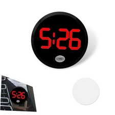 Car Digital Dashboard Clock, LED Time Luminous Touch High Definition 1 PC Red