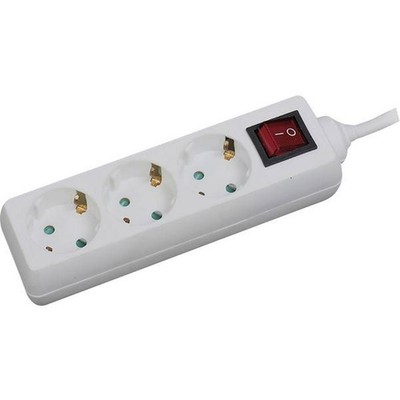 LogiLink LPS206 Multi-Outlet with Switch White Schuko 1pc