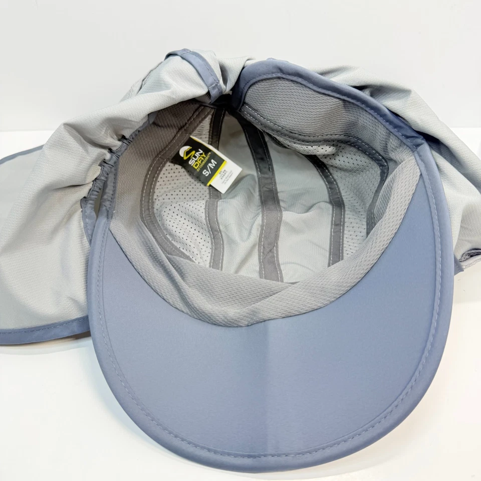 Sunday Afternoons Sun Guide Cap S/M Gray UV Protection Hat Neck Flap Hiking Fish - Image 4 of 4