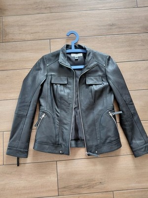 Wunderschöne Lederjacke von Isaco & Kawa, Gr. 38, Damen, schwarz