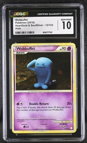 CGC 10 Wobbuffet 13/123 Holo HeartGold & SoulSilver Pokémon Card