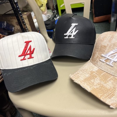 Reference LA ''Kill The Hype'' Style Snapback White/Red Pinstripe Lot Of 3