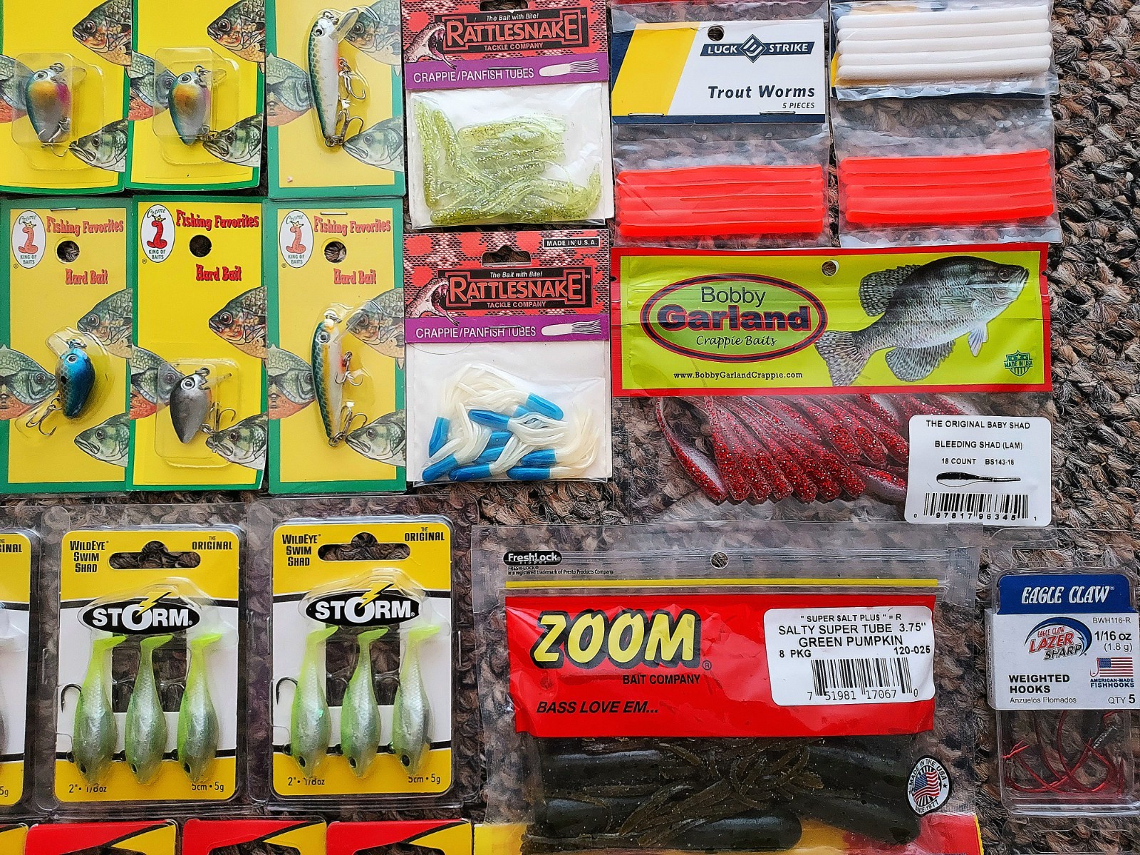 Trout Magnet Creme Crappie Crank Strike King Bitsy Minnow Storm Fishin Lures Lot - Image 4