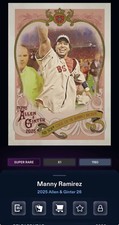 DIGITAL TOPPS BUNT Manny Ramirez ALLEN & GINTER 26 SUPER RARE SWEET VICTORY Read