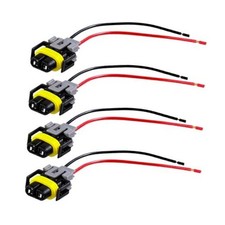 4PCS 9005 9006 9012 HB3 HB4 Female Adapter Wiring Harness Sockets,Bulb 4 Pcs