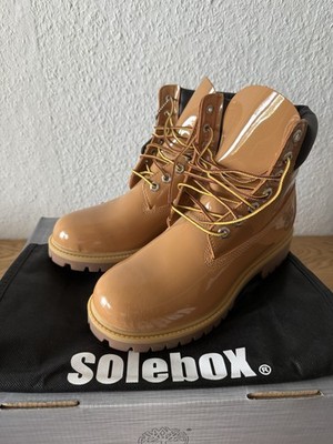 Timberland Heritage 6 Inch Waterproof Boot Lackleder Beige EU 40 & Rechnung etc