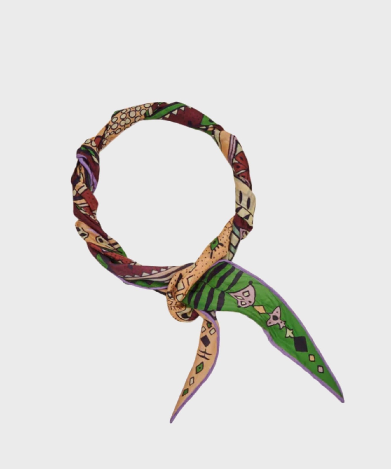 Mantero La Marocaine mini losanga in seta, viola 0644F.06301.0003