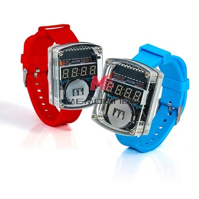 Electronic Watch Kit 0.28'' LED Display Digital Tube Clock DIY Soldering Practice