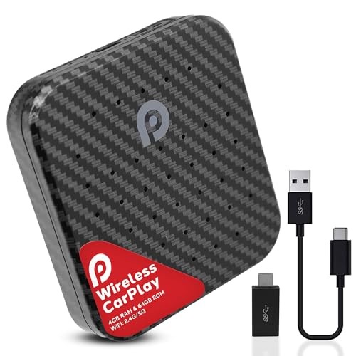 PYLEUSA WIRELESS CARPLAY ANDROID AUTO MULTIMEDIA VIDEO BOX - ЧЕРНЫЙ УЗОР