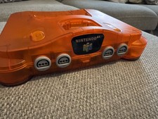 Nintendo n64  64 Funtastic Fire Orange -  N64 PAL UK - Console Only - Working