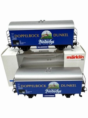 2x MÄRKLIN 4422 Waggon Andechs Doppelbock DB H0 1:87 Modellbahn IG TOYS A335