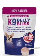 Pup Labs K9 Belly Bliss, All-natural Gut Health for dogs, Vet Approved Preb....