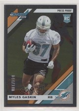 2019 Panini Donruss Rookies Press Proof Silver 44/100 Myles Gaskin #281 7zf