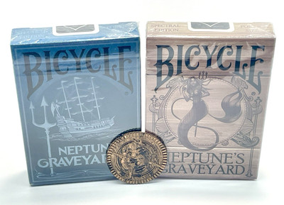 Bicycle Neptune's Graveyard V2 Spectral Edition Playing Cards 2 Decks Set Sealed
