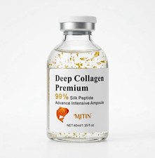 MUTIN Deep Collagen Premium Ampoule 40ml Collagen 99% Silk Peptide Face
