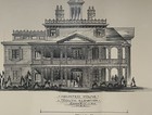 Disneyland 1999 HAUNTED MANSION South Elevation Lithograph LE #134/300! RARE!  — photo 2