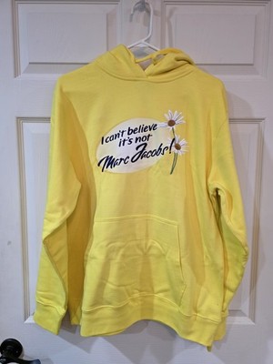 Marc Jacobs x Ava Nirui Yellow Pullover Hoodie M Embroidered 'Unreal Taste' Logo