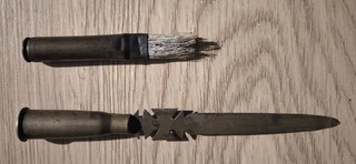 Brieföffner mit EK Pinsel Militär Grabenkunst!!!!!!!!!!!!!