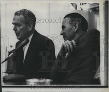 1967 Press Photo Presidential envoys General Maxwell D. Taylor & Clark Clifford