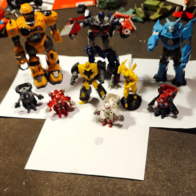 Hasbro Transformers Mixed Lot 9 I+ Figures Bumblebee Optimus Prime Unboxed