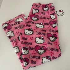 Sanrio Hello Kitty All Over Print Pink Pajama Bottoms Size Medium