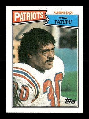1987 Topps #100c Mosi Tatupu New England Patriots