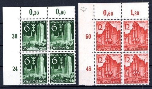 DR-3.Reich 714/15ER Outer Corner VB MNH Mint (GA1414