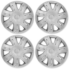 4x Radkappen Radblenden Radzierblenden N-Power 15 Zoll Silber Set f&uuml;r Mercedes
